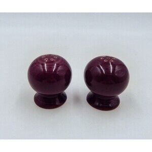 Fiestaware Fiesta Mulberry Ball Salt And Pepper Shakers Set Purple Shaker Pair